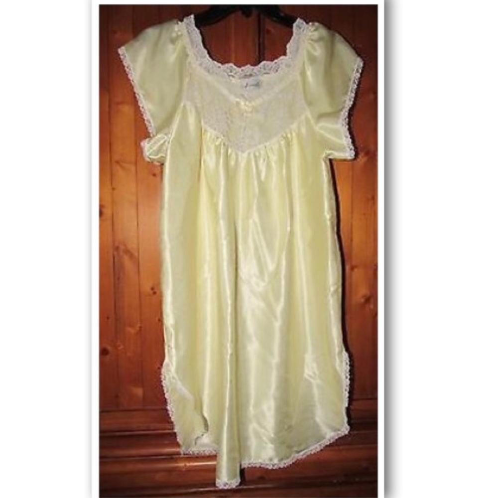 Nicole Lace Trim Nite-Tee Gown